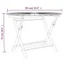 Mesa de jardín plegable madera maciza de teca Ø 85x75 cm de vidaXL, Mesas de jardín - Ref: Foro24-362619, Precio: 160,17 €, D...