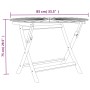 Mesa de jardín plegable madera maciza de teca Ø 85x75 cm de vidaXL, Mesas de jardín - Ref: Foro24-362619, Precio: 214,32 €, D...