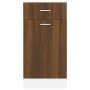 Cajón bajo "Lyon" roble marrón 40x46x81,5 cm Madera de ingeniería en Armarios de cocina | Comprar online en Foru.es