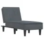 Sofá diván de terciopelo gris oscuro de vidaXL, Divanes - Ref: Foro24-352836, Precio: 158,89 €, Descuento: %