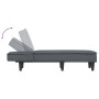 Sofá diván de terciopelo gris oscuro de vidaXL, Divanes - Ref: Foro24-352836, Precio: 161,79 €, Descuento: %