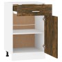 Mueble bajo con cajón "Lyon" roble ahumado 50x46x81,5 cm Madera de ingeniería en Armarios de cocina | Comprar online en Foru.es