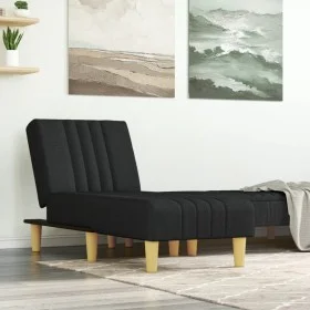 Sofá diván de tela negro de vidaXL, Divanes - Ref: Foro24-352821, Precio: 147,74 €, Descuento: %