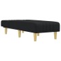 Sofá diván de tela negro de vidaXL, Divanes - Ref: Foro24-352821, Precio: 129,89 €, Descuento: %