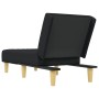 Sofá diván de tela negro de vidaXL, Divanes - Ref: Foro24-352821, Precio: 129,89 €, Descuento: %