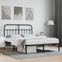 Estructura de cama con cabecero metal negro 140x200 cm de vidaXL, Camas y somieres - Ref: Foro24-352579, Precio: 116,14 €, De...