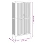 Aparador alto vidrio y acero negro 85x40x180 cm de vidaXL, Aparadores - Ref: Foro24-353004, Precio: 349,33 €, Descuento: %