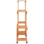 Soporte de flores con ruedas madera maciza abeto 95x25x101 cm de vidaXL, Soportes para macetas - Ref: Foro24-362864, Precio: ...