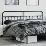 Cabecero de metal negro 200 cm de vidaXL, Cabeceros y pies de cama - Ref: Foro24-352616, Precio: 43,67 €, Descuento: %