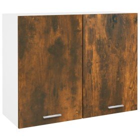 Armario colgante "Lyon" de, roble ahumado, 80x31x60 cm, madera de ingeniería en Armarios de cocina | Comprar online en Foru.es