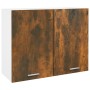 Armario colgante "Lyon" de, roble ahumado, 80x31x60 cm, madera de ingeniería en Armarios de cocina | Comprar online en Foru.es