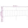 Kopfteil aus schwarzem Metall, 200 cm von vidaXL, Kopf- und Fußteile - Ref: Foro24-352616, Preis: 43,05 €, Rabatt: %