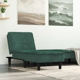 Sofá diván de terciopelo verde oscuro de vidaXL, Divanes - Ref: Foro24-352846, Precio: 156,01 €, Descuento: %