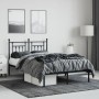 Estructura de cama con cabecero metal negro 120x190 cm de vidaXL, Camas y somieres - Ref: Foro24-353534, Precio: 110,81 €, De...