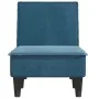 Sofá diván de terciopelo azul de vidaXL, Divanes - Ref: Foro24-352834, Precio: 134,31 €, Descuento: %