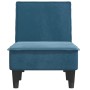 Sofá diván de terciopelo azul de vidaXL, Divanes - Ref: Foro24-352834, Precio: 136,48 €, Descuento: %