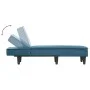 Sofá diván de terciopelo azul de vidaXL, Divanes - Ref: Foro24-352834, Precio: 134,31 €, Descuento: %