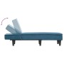 Sofá diván de terciopelo azul de vidaXL, Divanes - Ref: Foro24-352834, Precio: 136,48 €, Descuento: %