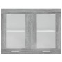 Vitrina colgante "Lyon" gris Sonoma 80x31x60 cm madera de ingeniería en Armarios de cocina | Comprar online en Foru.es
