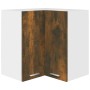 Armario esquinero colgante "Lyon" roble ahumado 57x57x60 cm Madera de ingeniería en Armarios de cocina | Comprar online en Foru.