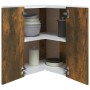 Armario esquinero colgante "Lyon" roble ahumado 57x57x60 cm Madera de ingeniería en Armarios de cocina | Comprar online en Foru.