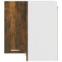 Armario esquinero colgante "Lyon" roble ahumado 57x57x60 cm Madera de ingeniería en Armarios de cocina | Comprar online en Foru.