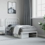 Estructura de cama de metal con cabecero blanco 90x200 cm de vidaXL, Camas y somieres - Ref: Foro24-352620, Precio: 65,88 €, ...