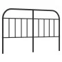 Black metal headboard 150 cm by vidaXL, Headboards and footboards - Ref: Foro24-353669, Price: 42,04 €, Discount: %