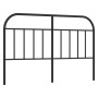 Cabecero de metal negro 150 cm de vidaXL, Cabeceros y pies de cama - Ref: Foro24-353669, Precio: 42,87 €, Descuento: %