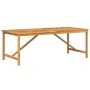 Mesa de comedor madera maciza de acacia 200x90x74 cm de vidaXL, Mesas de jardín - Ref: Foro24-362242, Precio: 254,38 €, Descu...