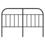 Black metal headboard 150 cm by vidaXL, Headboards and footboards - Ref: Foro24-353669, Price: 42,04 €, Discount: %