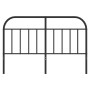 Cabecero de metal negro 150 cm de vidaXL, Cabeceros y pies de cama - Ref: Foro24-353669, Precio: 42,87 €, Descuento: %