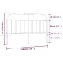 Black metal headboard 150 cm by vidaXL, Headboards and footboards - Ref: Foro24-353669, Price: 42,04 €, Discount: %