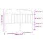 Cabecero de metal negro 150 cm de vidaXL, Cabeceros y pies de cama - Ref: Foro24-353669, Precio: 42,87 €, Descuento: %