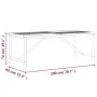 Mesa de comedor madera maciza de acacia 200x90x74 cm de vidaXL, Mesas de jardín - Ref: Foro24-362242, Precio: 254,38 €, Descu...