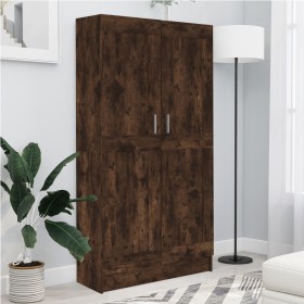 Armario libros madera contrachapada roble humo 82,5x30,5x150 cm en Librerías y estanterías | Comprar online en Foru.es