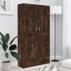 Armario libros madera contrachapada roble humo 82,5x30,5x150 cm en Librerías y estanterías | Comprar online en Foru.es