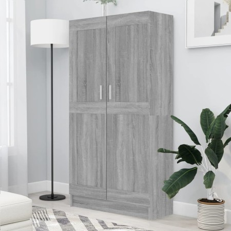 Estantería madera contrachapada gris Sonoma 82,5x30,5x150 cm en Librerías y estanterías | Comprar online en Foru.es