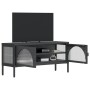 Mueble de TV vidrio y acero negro 105x35x50 cm de vidaXL, Muebles TV - Ref: Foro24-352998, Precio: 157,68 €, Descuento: %