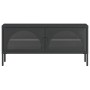 Mueble de TV vidrio y acero negro 105x35x50 cm de vidaXL, Muebles TV - Ref: Foro24-352998, Precio: 157,68 €, Descuento: %