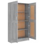 Estantería madera contrachapada gris Sonoma 82,5x30,5x150 cm en Librerías y estanterías | Comprar online en Foru.es