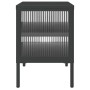 Mueble de TV vidrio y acero negro 105x35x50 cm de vidaXL, Muebles TV - Ref: Foro24-352998, Precio: 157,68 €, Descuento: %