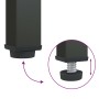 Mueble de TV vidrio y acero negro 105x35x50 cm de vidaXL, Muebles TV - Ref: Foro24-352998, Precio: 157,68 €, Descuento: %