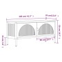 Mueble de TV vidrio y acero negro 105x35x50 cm de vidaXL, Muebles TV - Ref: Foro24-352998, Precio: 157,68 €, Descuento: %