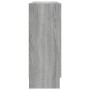 Vitrina de madera contrachapada gris sonoma 82,5x30,5x80 cm en Librerías y estanterías | Comprar online en Foru.es