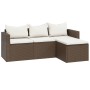 Set muebles de jardín ratán sintético marrón de vidaXL, Conjuntos de jardín - Ref: Foro24-362329, Precio: 318,16 €, Descuento: %