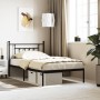 Estructura de cama con cabecero metal negro 107x203 cm de vidaXL, Camas y somieres - Ref: Foro24-353533, Precio: 86,96 €, Des...