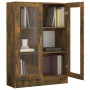 Vitrina madera contrachapada roble ahumado 82,5x30,5x115 cm en Librerías y estanterías | Comprar online en Foru.es