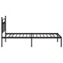 Estructura de cama con cabecero metal negro 107x203 cm de vidaXL, Camas y somieres - Ref: Foro24-353533, Precio: 86,96 €, Des...