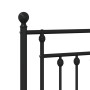Estructura de cama con cabecero metal negro 107x203 cm de vidaXL, Camas y somieres - Ref: Foro24-353533, Precio: 86,96 €, Des...
